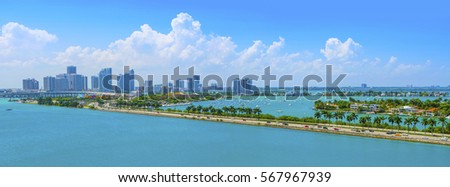Miami MacArthur Causeway Panorama 