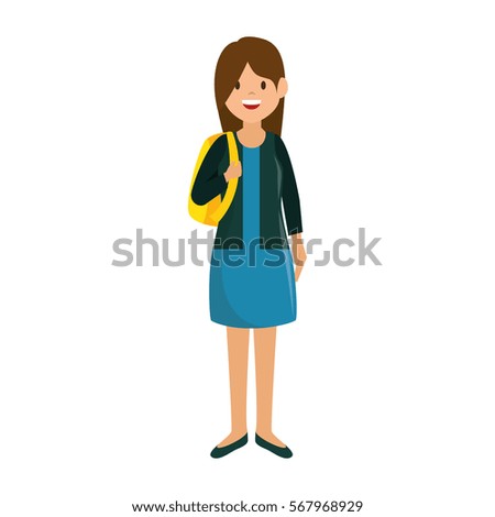 woman avatar character isolated icon
