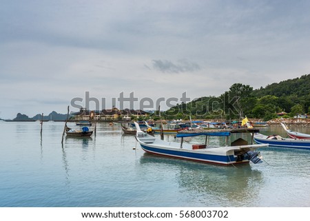 Boats Beach in Langkawi, Malaysia