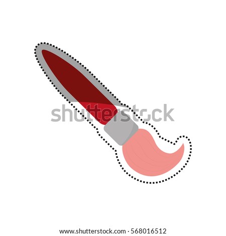 Brush paint isolated icon vector illustration graphic design