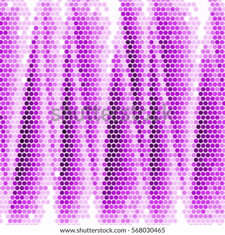 Abstract grunge grid polka dot vector background pattern. Spotted halftone purple line illustration