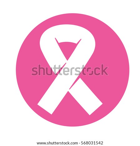emblem breast cancer ribon signal design icon