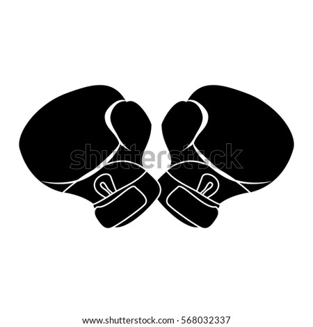 figure boxing gloves icon design, vector illustration image