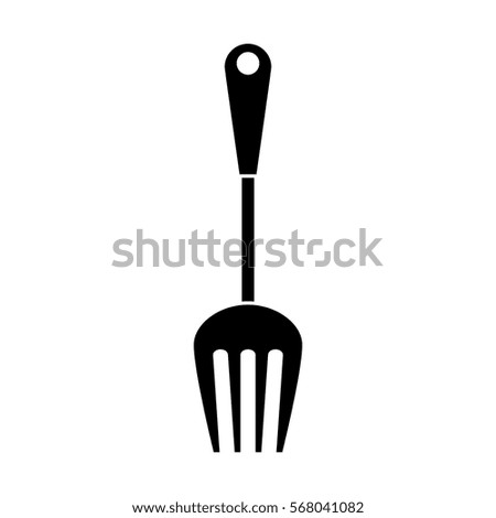 carving fork kitchen supplies icon image vector illustration design 