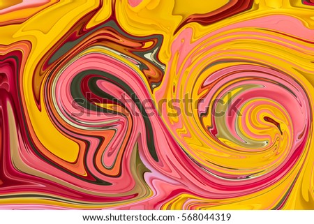 colorful patterned abstract background, Red and Yellow tone.