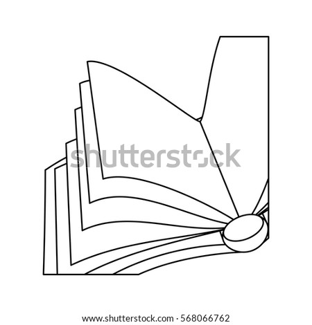 Figure notebook open icon image, vector illustration