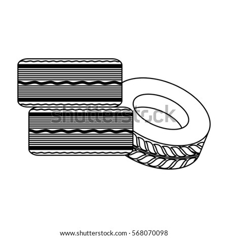 Figure cars tires icon image, vector illustration design