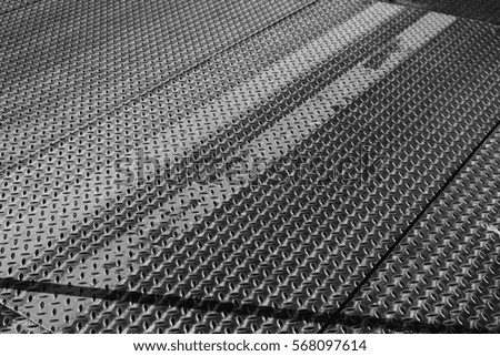 Grungy Diamond Plate Road Texture