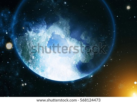 Deep space. High definition star field background . Starry outer space background texture . Colorful Starry Night Sky Outer Space background