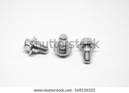 Hex head metal screws