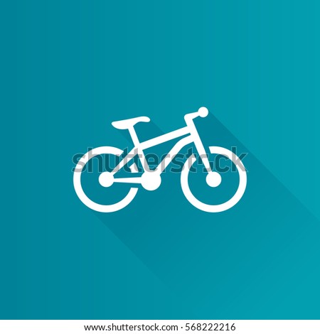 Mountain bike icon in Metro user interface color style. Sport explore bicycle