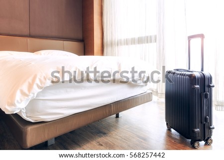 Inter views of modern hotel room Royalty-Free Stock Photo #568257442