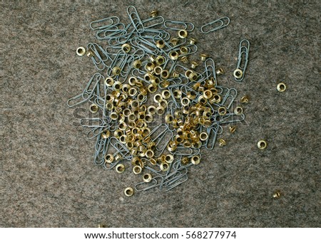 Staples and eyelets