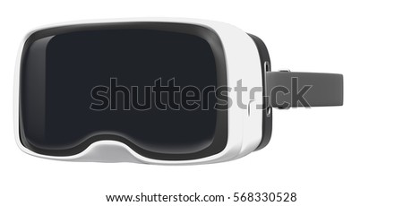 Virtual reality glasses isolated on white background