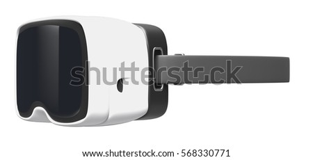 Virtual reality glasses isolated on white background