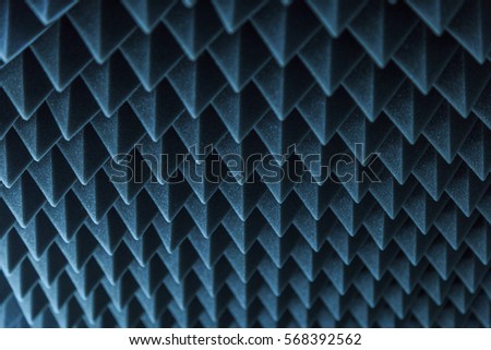 dark grey triangular texture acoustic foam rubber 