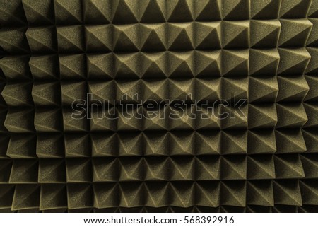 dark grey triangular texture acoustic foam rubber