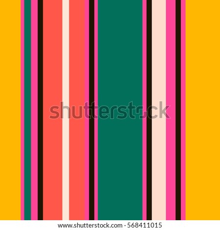Retro Bright Colorful seamless stripes pattern. Abstract vector background. Stylish colors. Royalty-Free Stock Photo #568411015