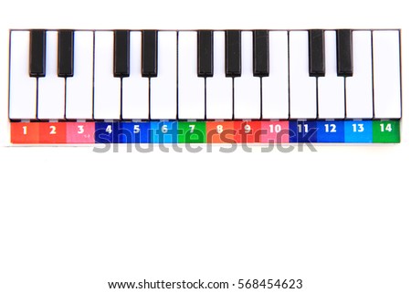 color piano toy as nice music background