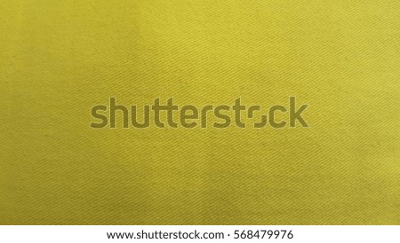 Yellow fabric.