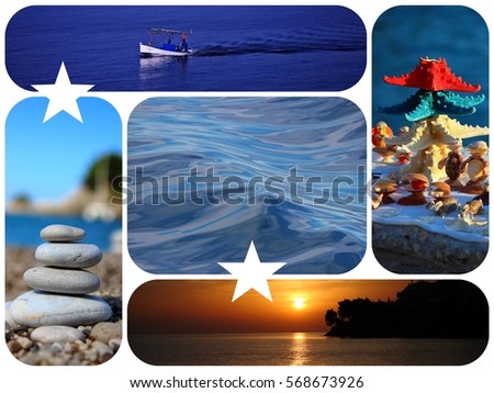 Photo collage sea
