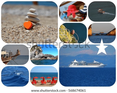 Photo collage sea