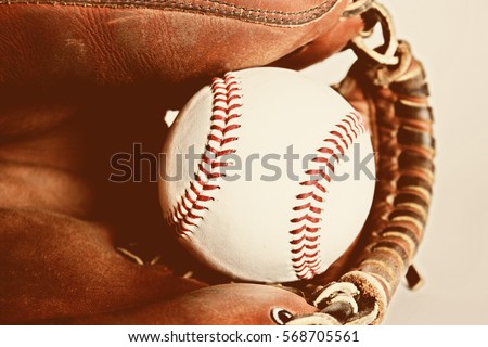 baseball and glove 