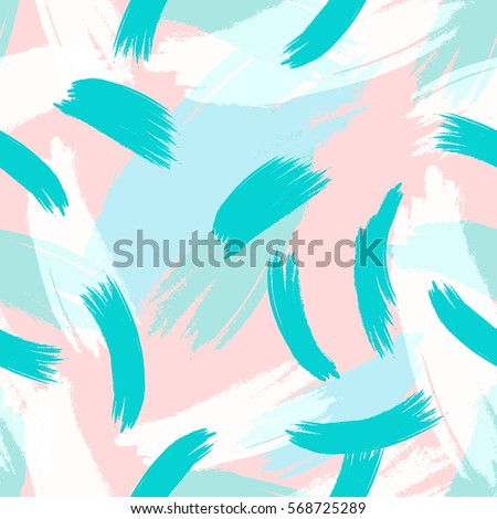 Hand drawn hipster stylish pattern Pastel colored modern grange shapes in vector art wallpaper print . Trendy fantasy freehand composition . Speed style natural painting .


