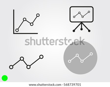 business growth, chart, icon, vector illustration eps10