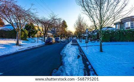 Streets of Vancouver at Wintertime - CANADA