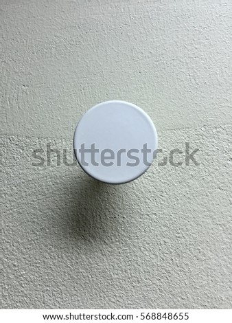 circle hook on the wall Royalty-Free Stock Photo #568848655