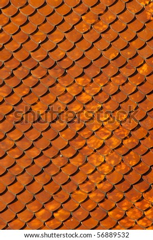 roof tiles of classic Buddhist temple