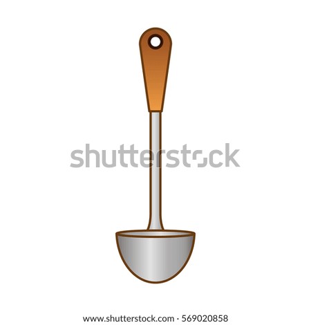 gray ladle icon image design, vector illustration