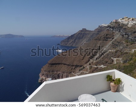 Santorini / Santorini Island / picture showing places in Santorini, Greece. Taken in August 2013.