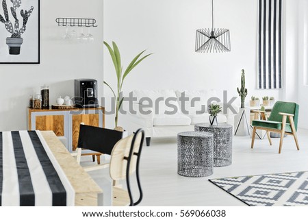 White flat with modern nordic design