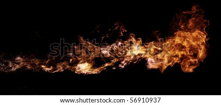 liquid flame thrower Royalty-Free Stock Photo #56910937