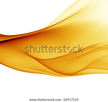 Abstract orange smoke with natural white background