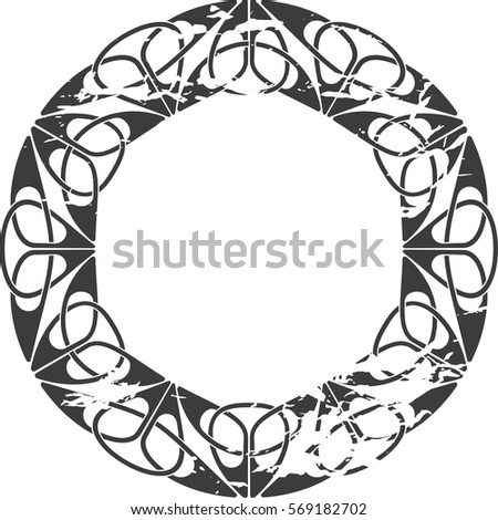 Vintage Celtic pattern. Element of Scandinavian or Celtic ornament 