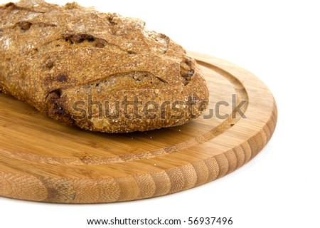 nut bread on a cutting board