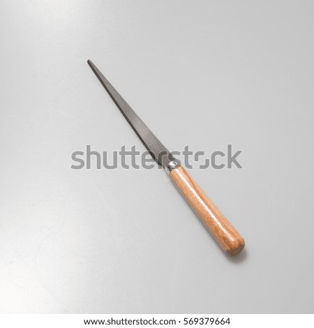 knife for sculpting on white background