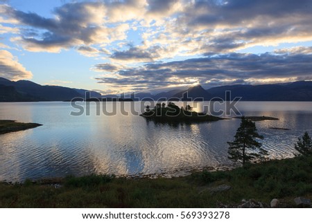 Beautifully atmospheric image from Hardanger, Norway a summer afternoon