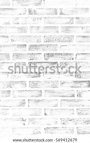 White brick wall for use as background