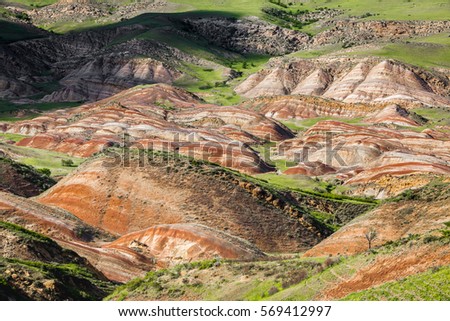Gareji valley,texture of land, texture