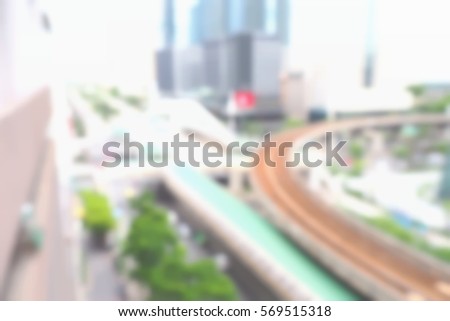 Picture blurred  for background abstract and can be illustration to article of building city and metro