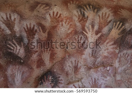 Cave of the Hands Royalty-Free Stock Photo #569593750
