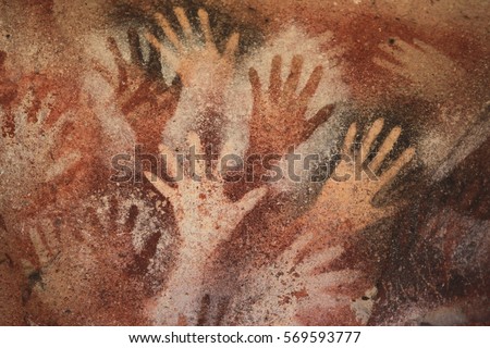 Cave of the Hands Royalty-Free Stock Photo #569593777