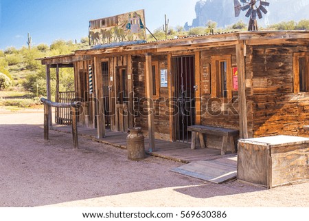 Wild West Storefronts in Arizona Desert
