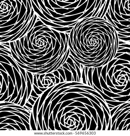 seamless circles spiral. Vector