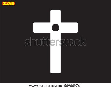 cross icon, vector illustration eps10