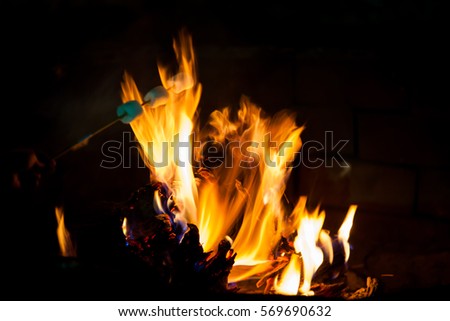 abstract fire on black background